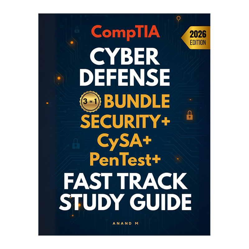 COMPTIA CYBER DEFENSE BUNDLE FAST TRACK STUDY GUIDE, SECURITY+ | CySA+ | PenTest+, 3 in 1 by Mr Anand M (Author)
