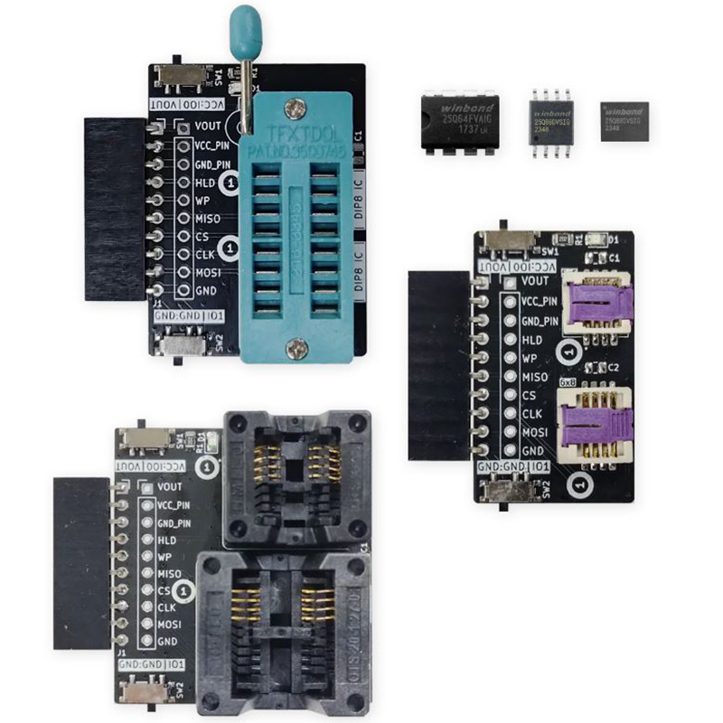 Bus Pirate 5 Flash Adapters