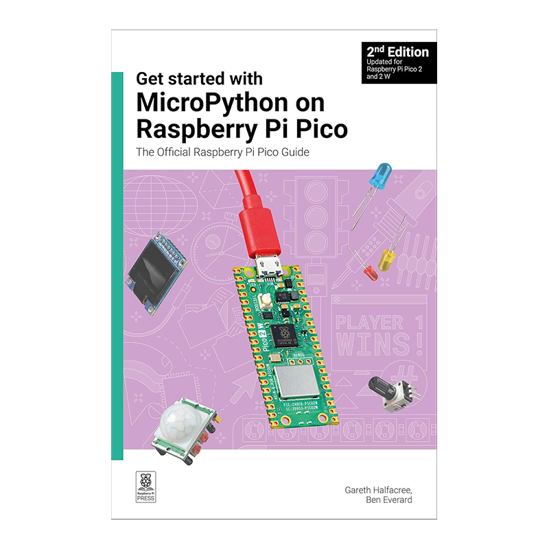 Get started with MicroPython on Raspberry Pi Pico: The Official Raspberry Pi Pico Guide 2nd Edition, Kindle Edition by Gareth Halfacree (Author), Ben Everard (Author)