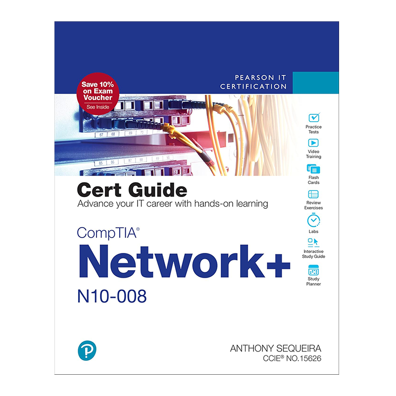 CompTIA Network+ N10-008 Cert Guide (Certification Guide) 1st Edition by Anthony Sequeira (Author)