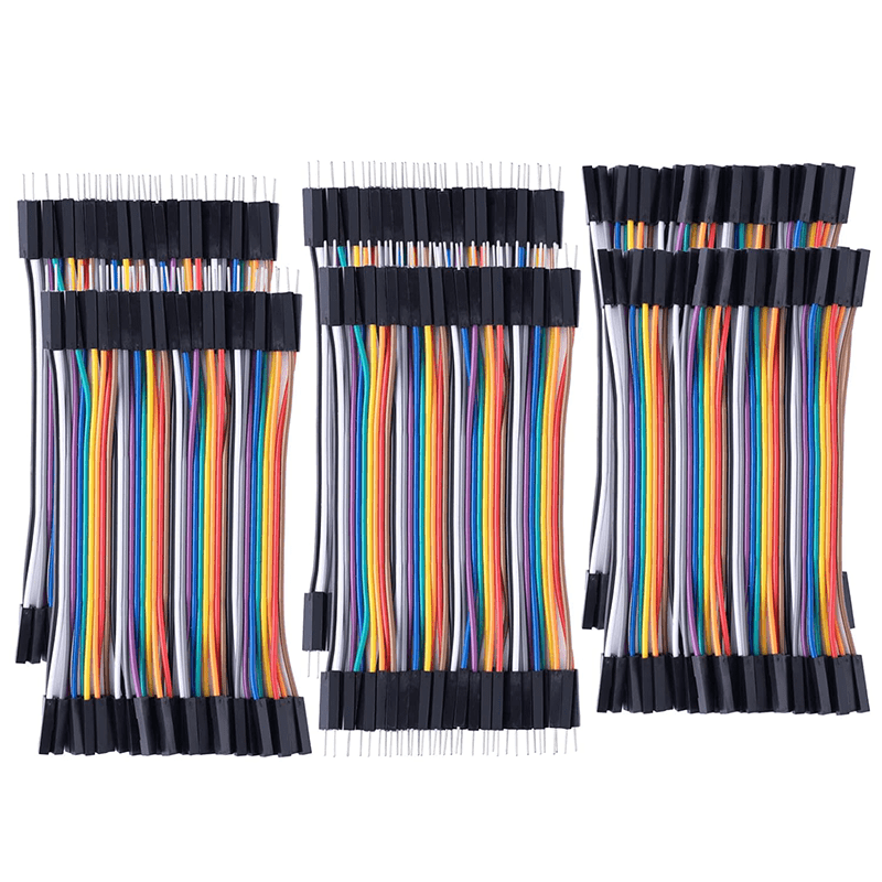 Aypzuke 10cm 240pcs Breadboard Jumper Wires Cable Kit Male to Female, Male to Male, Female to Female Compatible for Arduino Projects and Raspberry Pi