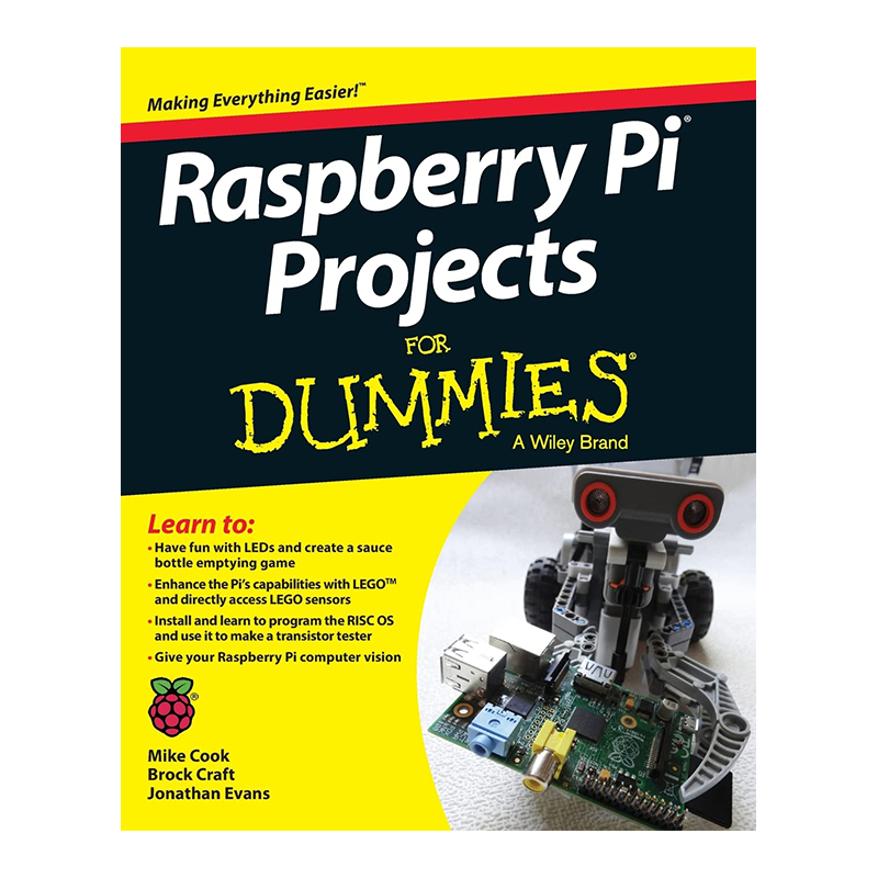 Raspberry Pi Projects For Dummies 1st Edition, Kindle Edition by Mike Cook (Author), Jonathan Evans (Author), Brock Craft (Author