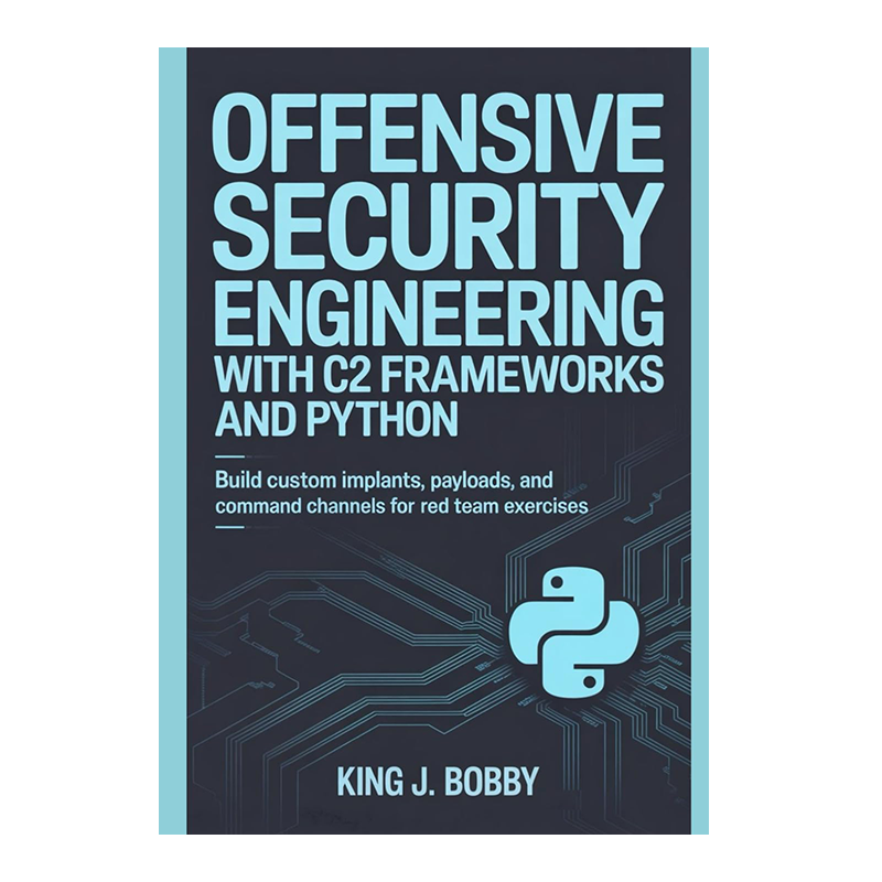 OFFENSIVE SECURITY ENGINEERING WITH C2 FRAMEWORKS AND PYTHON: Build Custom Implants, Payloads, and Command Channels for Red Team Exercises Paperback – Large Print, August 4, 2025 by King J. Bobby (Author)