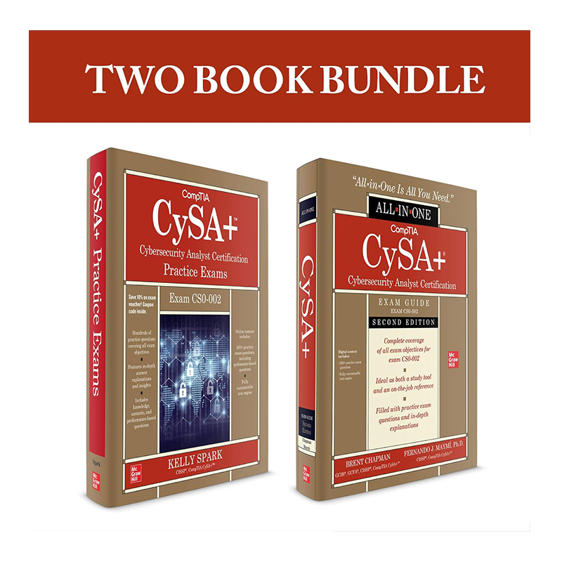 CompTIA CySA+ Cybersecurity Analyst Certification Bundle (Exam CS0-002) 2nd Edition, Kindle Edition by Brent Chapman (Author), Fernando Maymi (Author), Kelly Sparks (Author)