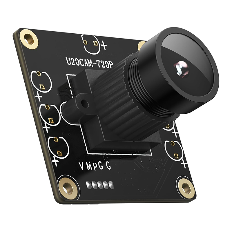 720P USB 2.0 UVC Camera with 120° DFOV for Raspberry Pi, Jetson Nano, Embedded Hardware - Support Windows, Linux, Mac OS, Android