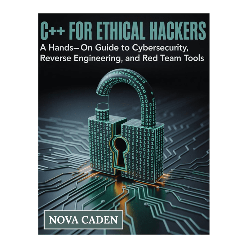 C++ for Ethical Hackers: A Hands-On Guide to Cybersecurity, Reverse Engineering, and Red Team Tools Paperback – August 20, 2025 by Nova Caden (Author)