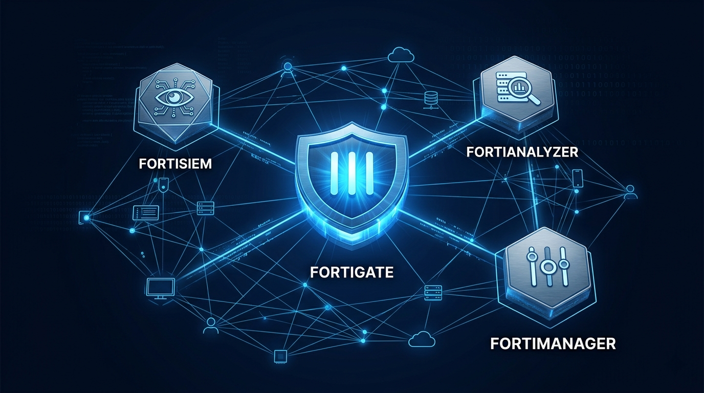 FortiGate, FortiSIEM, FortiAnalyzer, FortiManager — One Unified Security Platform