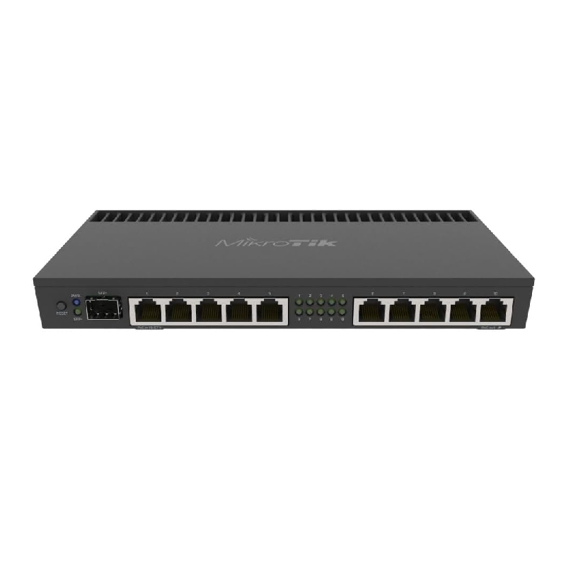 MikroTik RB4011 Ethernet 10-Port Gigabit Router (RB4011iGS+RM)