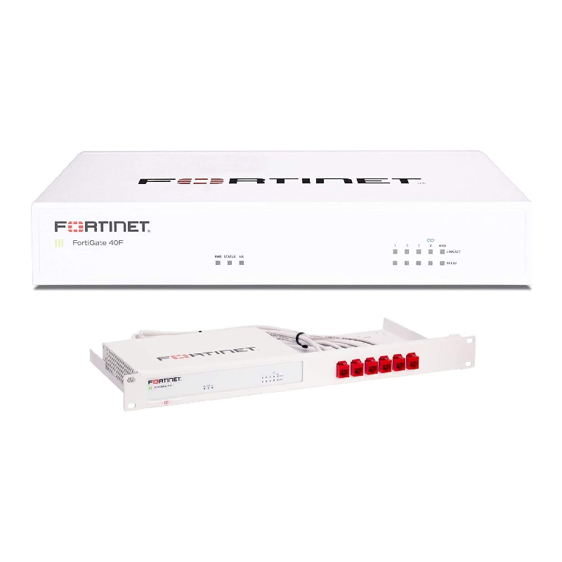 FORTINET FortiGate-40F Series Next Generation Firewall (NGFW) Bundle with Rackmount Kit (FG-40F+RM-FR-T14)