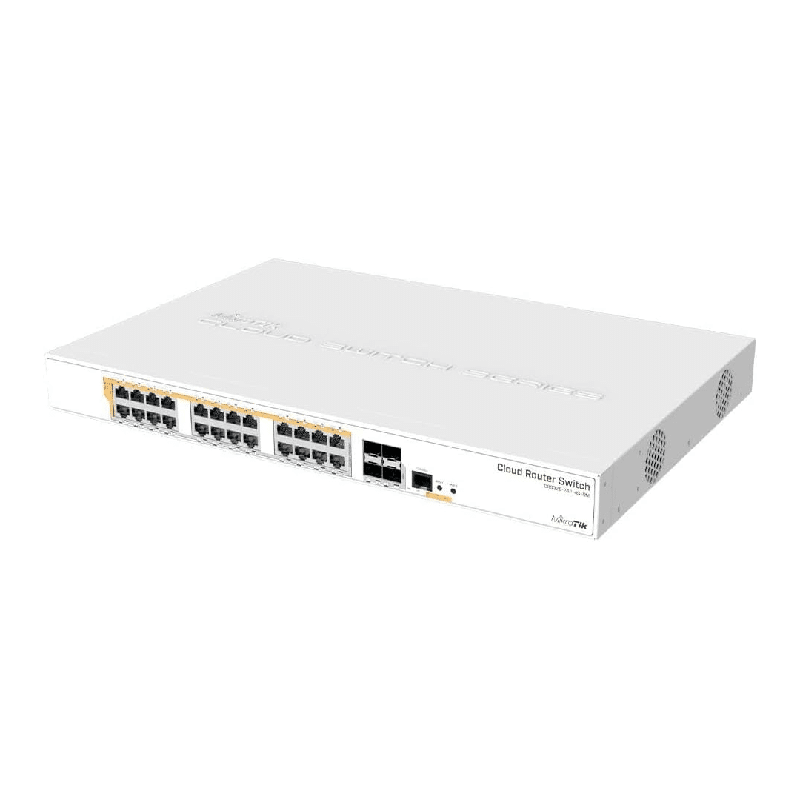 MikroTik Cloud Router Switch CRS328-24P-4S+RM 24-Port Gigabit Ethernet Switch with 4 10Gbps SFP+ Ports