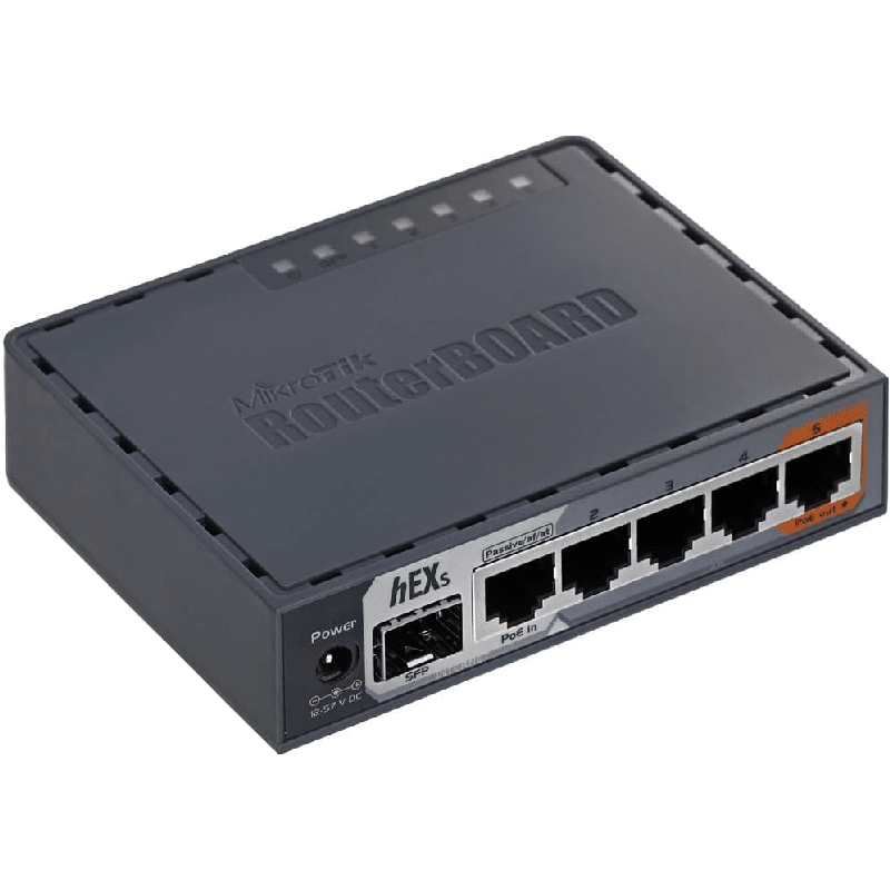 Mikrotik hEX S RB760iGS Router 5X Gigabit Ethernet, SFP, Dual Core 880MHz CPU