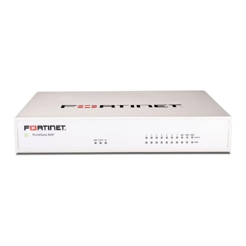 Fortinet FG-60F FortiGate 60F Network Security Firewall/Appliance w/ Power Adapter [No License] (Renewed)