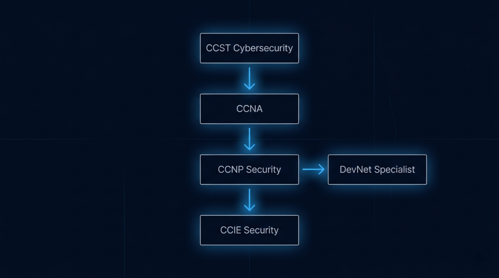 Four Phases of Cisco Network Security Certification: Entry to Expert