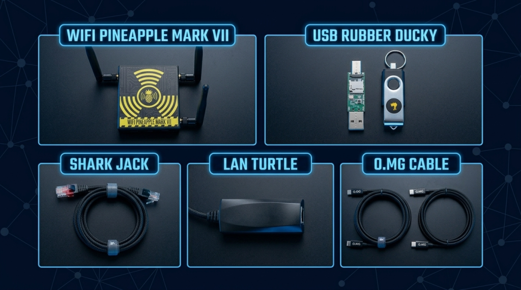 Professional Offensive Security Hardware for Network, Wireless, Keystroke, and Implant Attacks