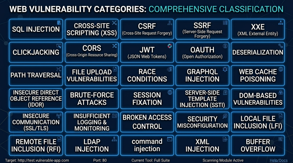 SQLi and XSS (Beginner) → CSRF, XXE, Business Logic, Auth (Intermediate) → SSRF, Deserialization, Smuggling, Race Conditions (Advanced)