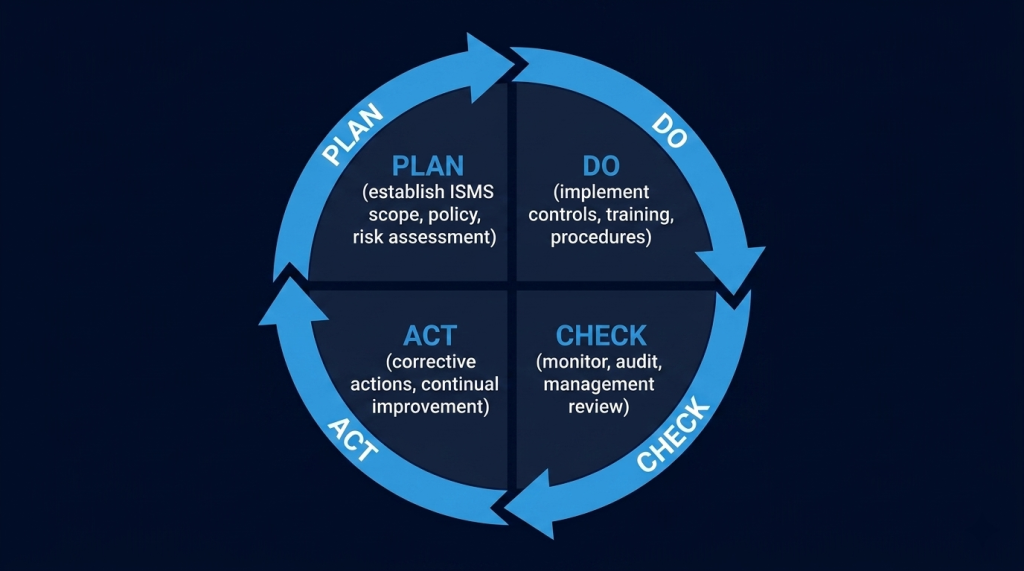 Plan → Do → Check → Act: The Continual Improvement Engine Behind Every Certified ISMS