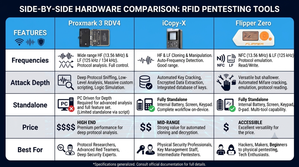 Attack Depth, Standalone Mode, Price, and Best Use Case — Choosing the Right RFID Tool
