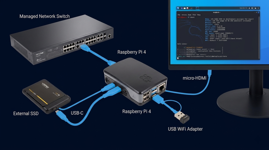 Covert USB-Sized Implant (Zero) vs Portable Penetration Testing Lab (Pi 4)